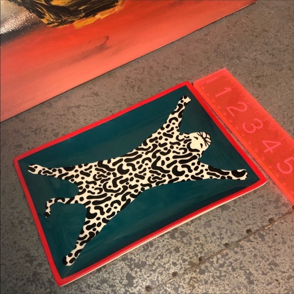 Jonathan Adler Catch All Trinket Tray - RARE- Leopard - Picture 11 of 11